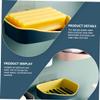 CAXUSD 1pc Wall Mounted Soap Dish Double-layer Drainage Soap Holder for Shower and Bathroom Easy Installation Compact Design for Efficient Storage view 3