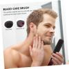 Angoily 3pcs Wooden Beard Brush Mustache Brush for Men Beard Care Bristles for Daily Grooming view 2