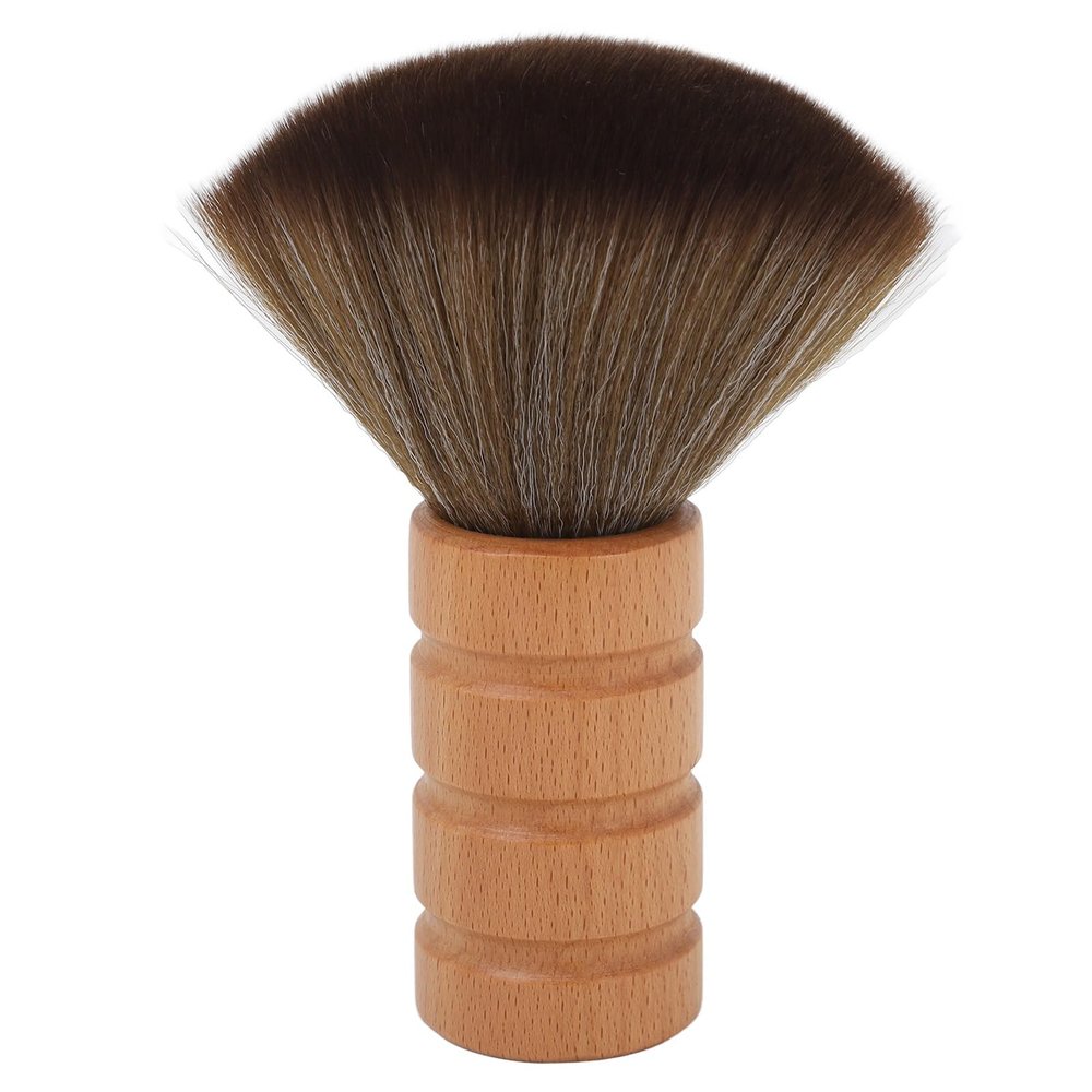 ANKROYU Men's Shaving Brush, Facial Shaving Brush Shaving Tool Shaving Brush with Wooden Handle Nylon Bristle Removal Flexible Shaving Brush Suitable for Barber Salon Use
