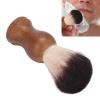 ANKROYU Professional Shaving Brush with Wooden Handle Salon Shaving Brush Men's Shaving Brush Portable Shaving Brush with Wooden Handle Suitable for Home Travel Salon view 2