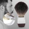 ANKROYU Shaving Brush, Professional Men's Shaving Brush, Stainless Steel Handle Travel Portable Shaving Brush Suitable for Salon Home Travel Use view 4