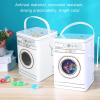 Septpenta Laundry Detergent Powder Container Dispenser, Large Capacity See Through Window, Cartoon Design for Laundry Detergent Bucket, Rice Bucket, Organizing Dog and Cat Food Supplies view 2