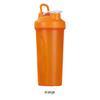 EIOLWJIEO Leak-Proof Drink Shaker Bottle with Portable Size Outdoor Portable Sports Fitness Protein Powder Water Cup PP Durable, Orange view 2