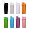 EIOLWJIEO Leak-Proof Drink Shaker Bottle with Portable Size Outdoor Portable Sports Fitness Protein Powder Water Cup PP Durable, Orange view 4