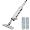 Zankie Portable -Squeeze Mop- Rotatable -squeeze Mop With Crevice Brush And 2 Reusable Microfiber Pads, Hand Flat Squeeze Mop For Bathroom Kitchens Desktop view 1