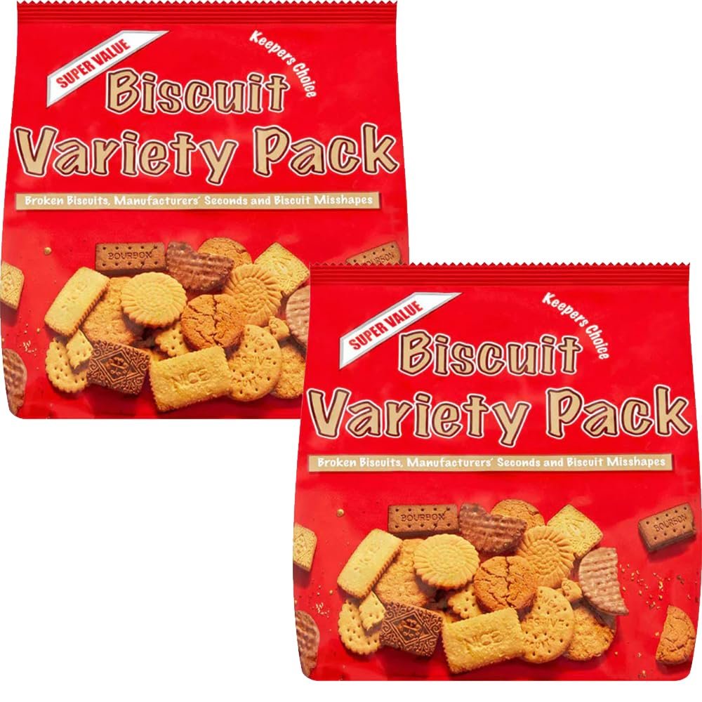 02 x Biscuit Variety Pack 500g - A bag of broken biscuits, manufacturer's seconds and biscuit misshapes