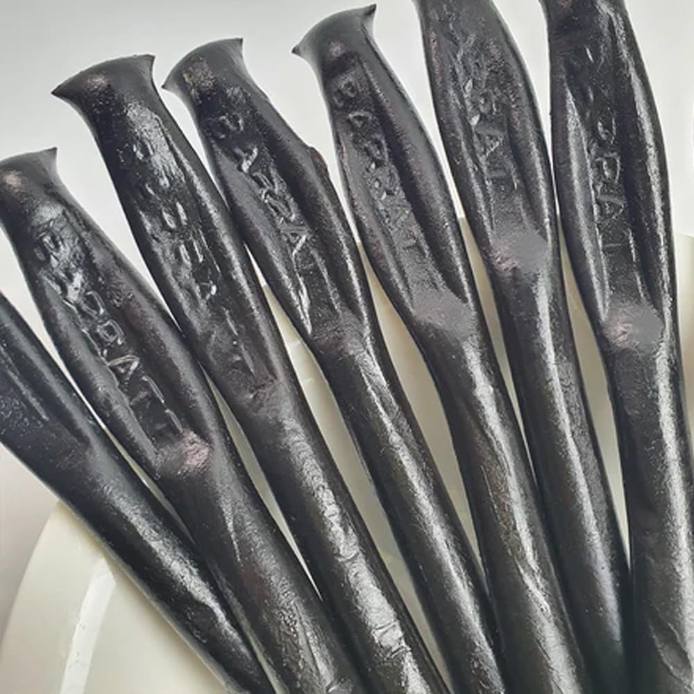 Barratt Hard Liquorice Sticks - Traditional black hard liquorice sticks (15 Sticks)