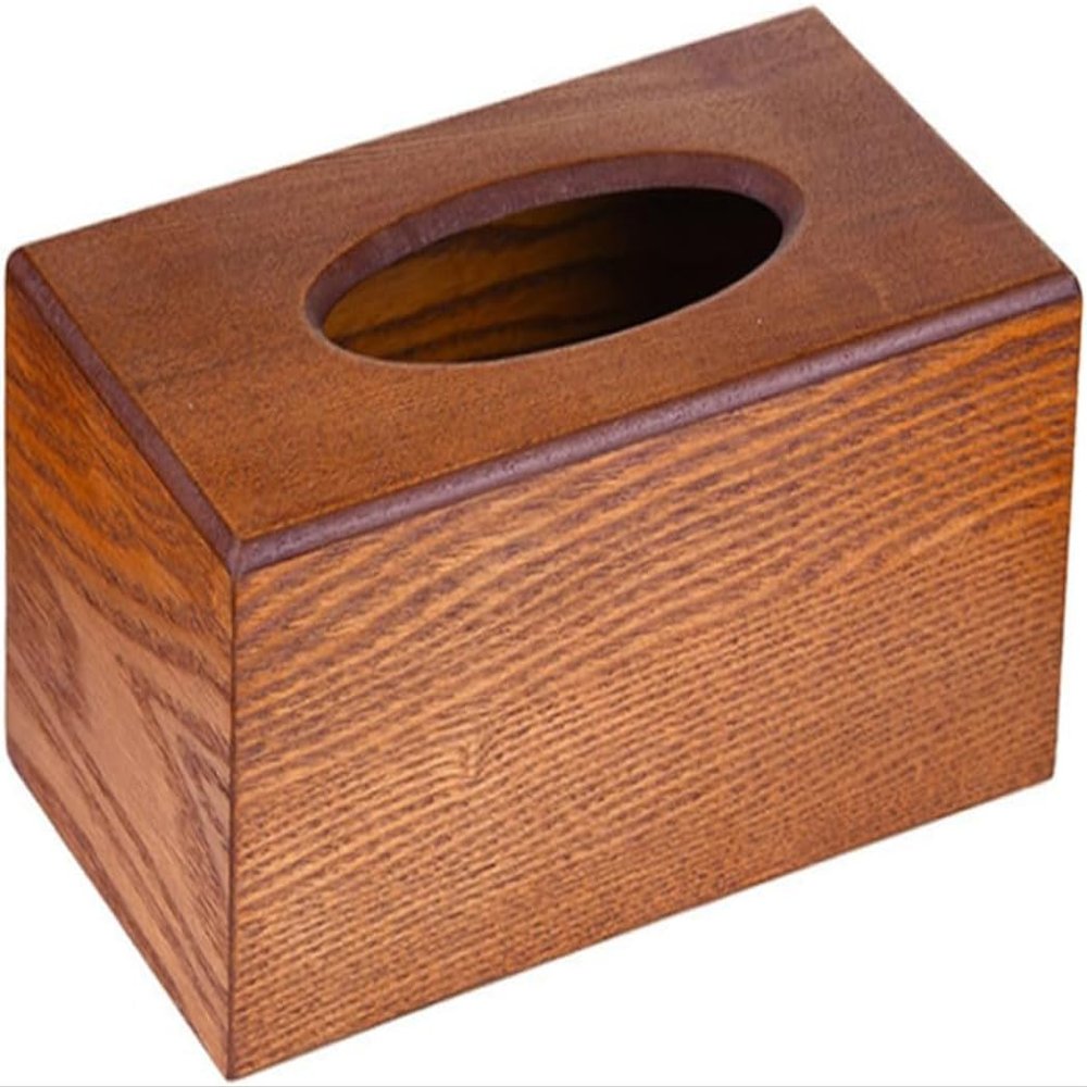Acrylic tissue box, desktop tissue box1 PcBox TissueBox PaperBox Car Napkin Container Napkin Dispenser Brown Tissue Cover HolderVintage Paper Napkin Holder Table Napkin Holder Office Rectangle Toilet