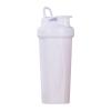 lopituwe Stylish Shaker Bottle with Shaker Balls for Fitness Enthusiasts Portable Sports Fitness Protein Powder Water Cup PP, Full White view 1