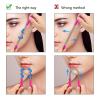 Facial Hair Remover Threading Tool, Facial Hair Remover Set for Women, Stainless Steel and Plastic Hair Removal Threading Epilator with Ergonomic Handle view 2