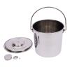 Stainless Steel Bucket 6L/12L/20L Barrel Bucket Food Water storage with Lid and Handle,Bucket Kitchen Feeding Bucket Milk Bucket Ice Bucket Champagne Cooler Bucket (20 Liter) view 1