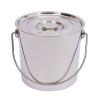 Stainless Steel Bucket 6L/12L/20L Barrel Bucket Food Water storage with Lid and Handle,Bucket Kitchen Feeding Bucket Milk Bucket Ice Bucket Champagne Cooler Bucket (20 Liter) view 3