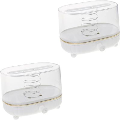 Acrylic tissue box, desktop tissue box2pcsDesktop TissueBox TissueBox Holder Clear TissueBox Decorative Paper Napkins Clear Napkin Holder Rectangular Paper Holder Spring Tissue Multi-use Tissue Holde