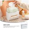 Acrylic tissue box, desktop tissue box1PcBox Wet and Dry TissueBox Baby Wipes Case Phone Holder Tissue Case Organizer Pumping Paper Case Desk Dispenser Phone Storage Rack Tissue HolderWet TissueBox W view 2