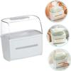 Acrylic tissue box, desktop tissue box1PcBox Wet and Dry TissueBox Baby Wipes Case Phone Holder Tissue Case Organizer Pumping Paper Case Desk Dispenser Phone Storage Rack Tissue HolderWet TissueBox W view 4