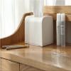 Acrylic tissue box, desktop tissue box2pcsBox Paper StorageBox Bathrooms Tissue Holders Car Tissue HolderDesktop Napkin Holder for Table Modern Tissue Case Napkin Dispenser Pp White Shell Office Dini view 2