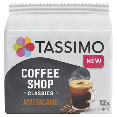 TASSIMO Coffee Shop Selections Americano Coffee Pods 12-Piece