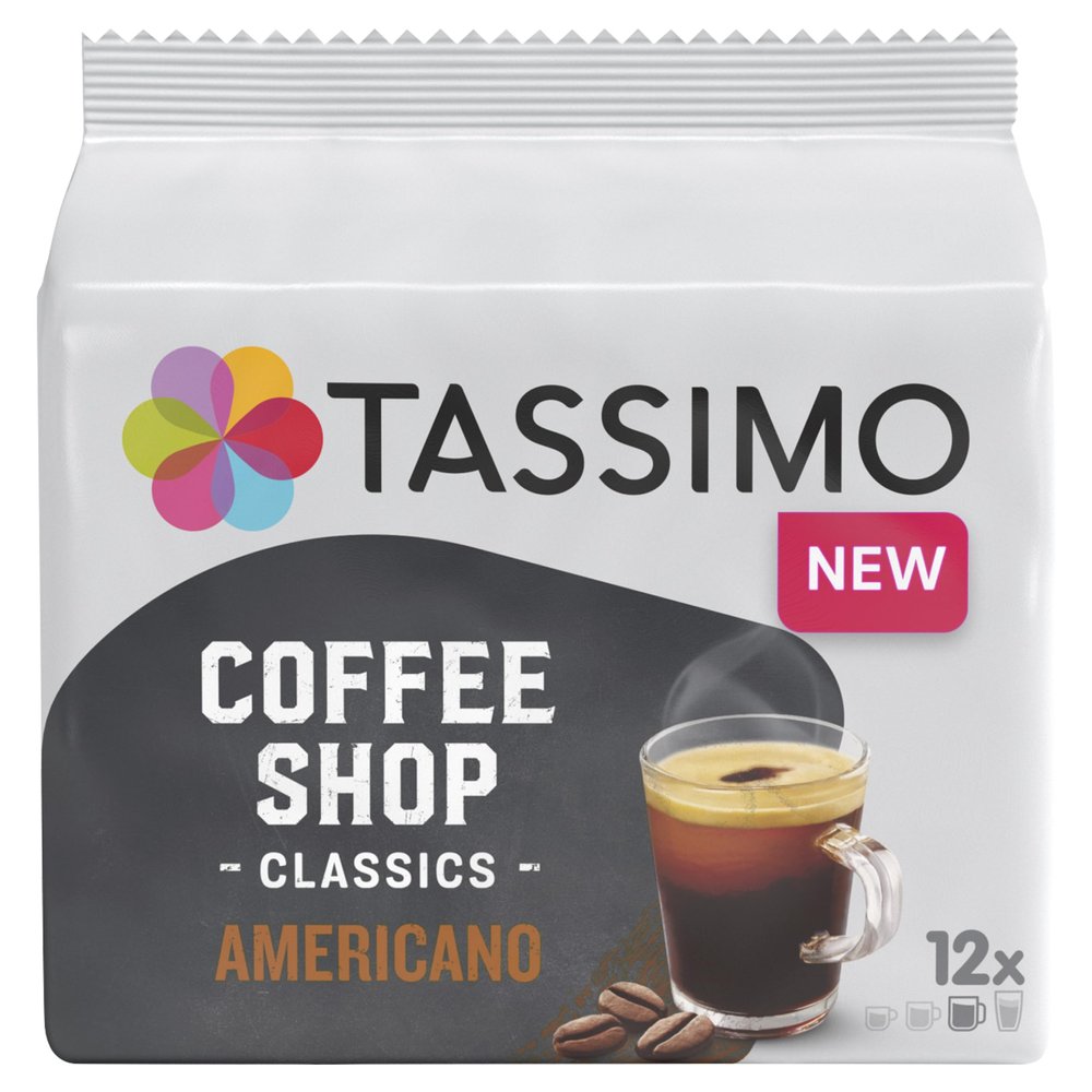 TASSIMO Coffee Shop Selections Americano Coffee Pods 12-Piece