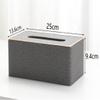 Acrylic tissue box, desktop tissue boxBox PaperBox Paper Towel Container Bathroom Accessories Storage Container Storage Case Paper ContainerDesktop Paper Holder Napkin Case Tissue Commercial Leather view 3