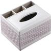 Acrylic tissue box, desktop tissue boxBox Multipurpose Tissue OrganizerDesktop Household White Paper Towel Holder Leather Tissue HolderDesktop Organizer European Style Remote Control PaperBox Carton view 1