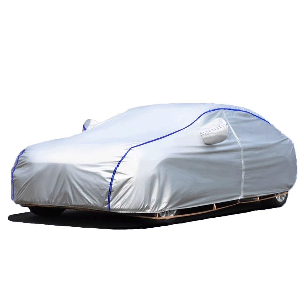 Car Cover Waterproof Breathable For Mercedes CLA 200,CLA 220,CLA 260/CLA 200 4MATIC,100% Waterproof Outdoor Rain Snow Protection with Zip and Cotton Lined Outdoor with Soft Anti-Scratch Layer Universa