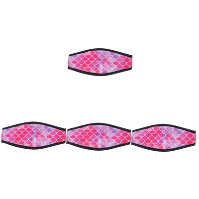 Kisangel 4pcs Neoprene Diving Strap Covers Elastic Swim Goggles Straps for Adults Women Hair at Beach Pool