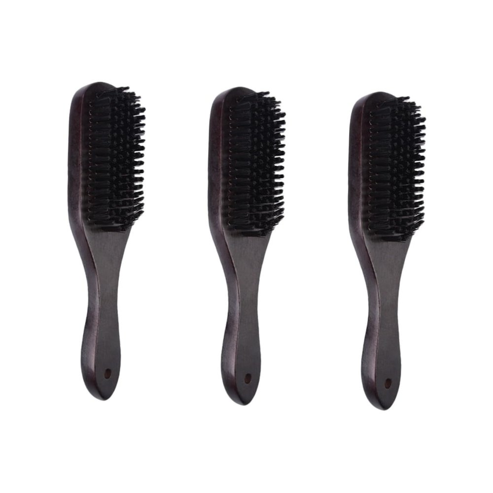 Angoily 3pcs Beard Cleaning Brush Nylon Bristle Brush for Men for Daily Grooming