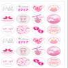 24 Pre-Cut IT'S TWIN GIRLS BABY SHOWER Themed Edible Wafer Paper Cake Toppers Decorations view 2