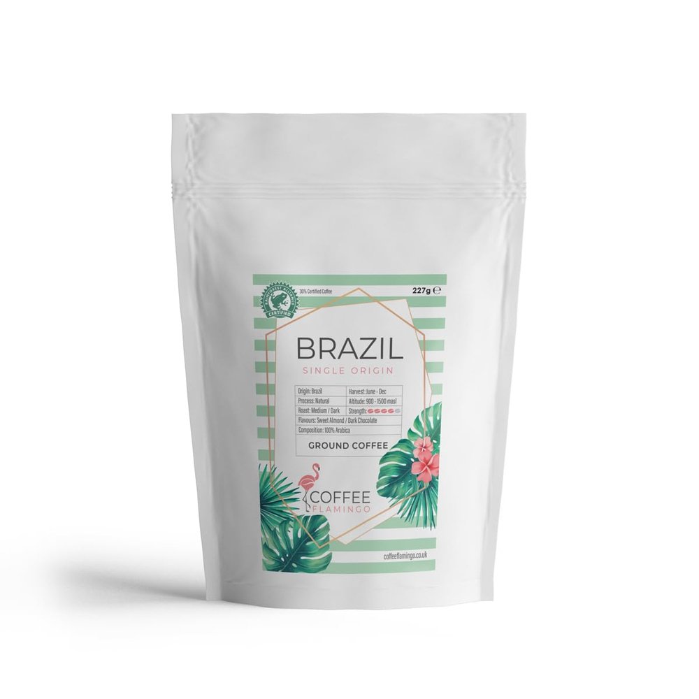 Brazil 1kg - Ground - Coffee Flamingo