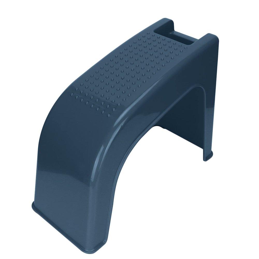 Shower Foot Rest for Shaving Legs, Plastic Antiskid Stable Shower Stool Strong Bearing Capacity Lightweight Reusable Pedicure Stool with Small Compartment, Massageable