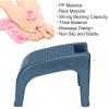 Shower Foot Rest for Shaving Legs, Plastic Antiskid Stable Shower Stool Strong Bearing Capacity Lightweight Reusable Pedicure Stool with Small Compartment, Massageable view 2