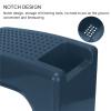 Shower Foot Rest for Shaving Legs, Plastic Antiskid Stable Shower Stool Strong Bearing Capacity Lightweight Reusable Pedicure Stool with Small Compartment, Massageable view 4