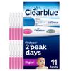 Clearblue Digital Ovulation and Pregnancy Test  Find Your 2 Peak Days, 10 Digital Ovulation Tests and 1 Rapid Detection Pregnancy Test, Try The Free Clearblue Period & Cycle Tracker App view 1