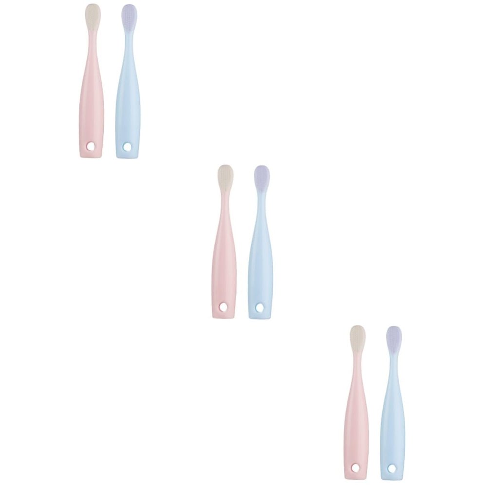 PartyKindom 6pcs Toothbrush for Boy Girl Teeth Brush Soft-bristled Boy Girl Toothbrushes Adorable Design Super Soft Bristles for Gentle Cleaning