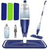 Spray Mops for Cleaning Floors - EXEGO Microfibre Floor Mops with 3 Reusable Washable Pads 1 Refillable Bottle - Dry Dust Mop for Laminate Tile Wood Hardwood Vinyl - Home Commercial Mop view 1