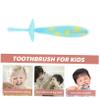 PartyKindom 2pcs Manual Boys and Girls Toothbrush for Years Boy Girl Brush Years Old Non-Slip Tooth Cleaning Brush SkyBlue view 3