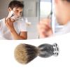 ANKROYU Beard Styling Brush, Synthetic Shaving Brush Resin Beard Aluminium Handle Shaving Cream Brush for Home Barber Salon Use view 2