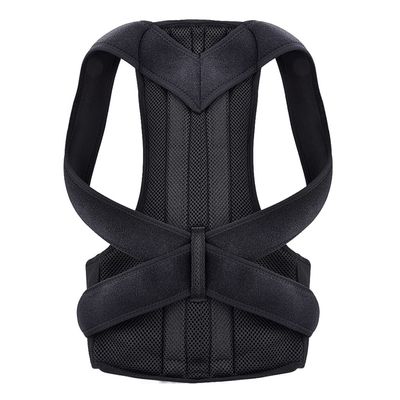 Adjustable Back Posture Corrector Brace Support Belt Spine Back Shoulder Lumbar Posture Correction Women and Men XXL (Color : Grey, Size : Small) (Black XX) (Black XX)