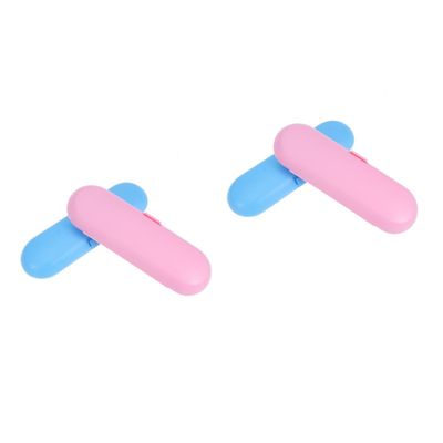 PartyKindom 4pcs Compact Travel Toothbrush Holder Electric Toothbrush Protector Cover for Oral Folding Case for Electric