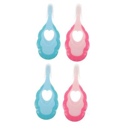 PartyKindom 4pcs Boys and Girls Toothbrushes Portable Soft Bristle Travel Teeth Boy Girl Manual Brush Daily Use Accessory