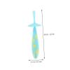 PartyKindom 3pcs Boys and Girls Toothbrush Non-Slip Manual Tooth Brush for Boy Girl Teeth Cleaner in SkyBlue for Daily Oral Care Routine view 2