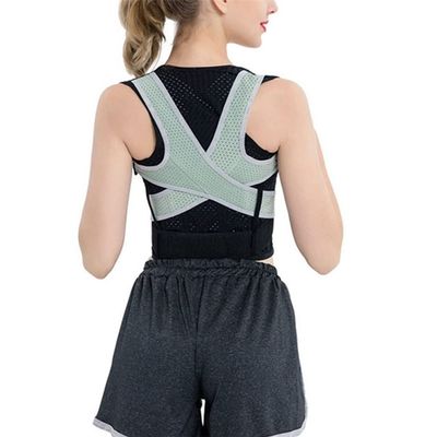 Adjustable Back Posture Corrector Brace Support Belt Spine Back Shoulder Lumbar Posture Correction Women and Men XXL (Color : Grey, Size : Small) (Grey M) (Grey M)
