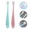 PartyKindom 6pcs Nursing Brush Boys and Girls Toothbrush Material Ultra-fine Bristles Wall Hanger for Toddlers Newborns view 3