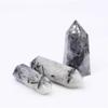 1pc 6cm-9cm Natural Black Tourmaline Tower Wand Point Crystal Stone Giftfor Decoration Suitable for Furniture Decoration ZoCzkgzd (Size : 1pc 70mm) view 4