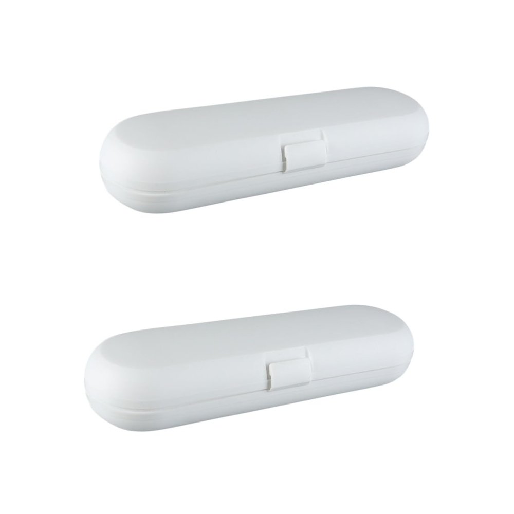PartyKindom 2pcs Portable Electric Toothbrush Holder Case Travel Storage Box for Electric Toothbrush Pp Material for Traveling and Camping