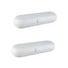 PartyKindom 2pcs Portable Electric Toothbrush Holder Case Travel Storage Box for Electric Toothbrush Pp Material for Traveling and Camping view 1