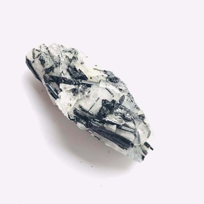 1PC Rough Natural Crystal Stone Black Tourmaline Rutilated Quartz Specimen 50G-300G for Decoration Suitable for Furniture Decoration ZoCzkgzd (Size : 195g-215g 1pc)
