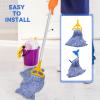 BeiLan Blue Cotton Floor Mop Heads, 6 Pack Replacement for Rubbermaid Commercial Products Wet Mop view 2