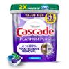 Cascade Platinum Plus Action Pacs Dishwasher Detergent - Fresh Scent, 51 Pack view 1