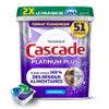 Cascade Platinum Plus Action Pacs Dishwasher Detergent - Fresh Scent, 51 Pack view 2